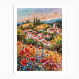 Poppies In The Meadow 12 Art Print