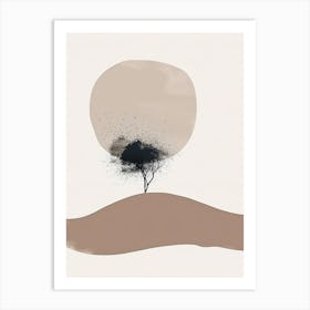 Lone Tree, Scandinavian Simplicity 1 Art Print