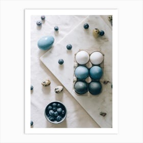 Blue Eggs And Blueberries Art Print