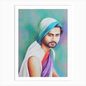 Himesh Reshammiya Colourful Illustration Art Print