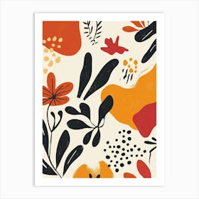 Abstract Floral Pattern 12 Art Print