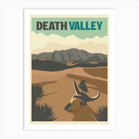 Death Valley National Park Travel Poster Art Print