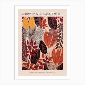 Fall Botanicals Bleeding Heart Dicentra 2 Poster Art Print
