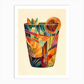 Cocktail In A Cup Art Print