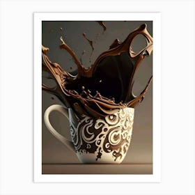 Splash Of Chocolate Art Print