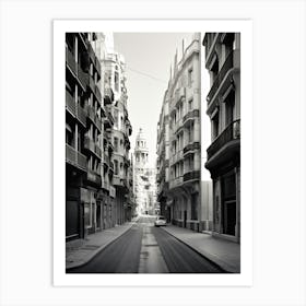 Valencia, Spain, Photography In Black And White 8 Art Print