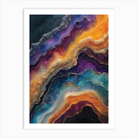 Stunning Whimsical Marble 8 Art Print