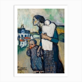 Pablo Picasso Mother And Child 1 Art Print