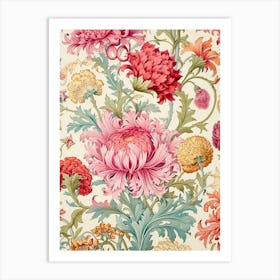 Floral Wallpaper 182 Art Print