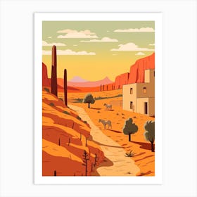 Paraguay 2 Travel Illustration Art Print