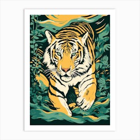 Tiger In The Jungle 30 Art Print