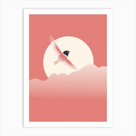 Minimalist Swallow 1 Illustration Art Print