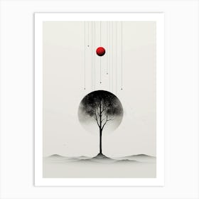 Modern minimal Tree Of Life Art Print