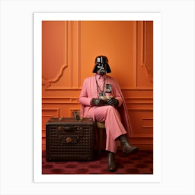 Darth Vader In Wes Anderson Style 05 Art Print