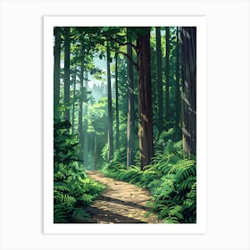 Path In The Forest Art Print