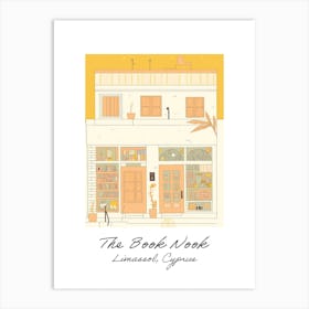 Limassol, Cyprus The Book Nook Pastel Colours 1 Poster Art Print