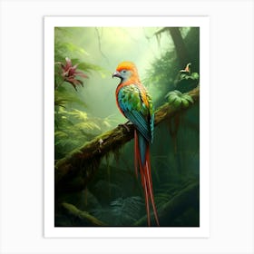 Tropical Elegance: Resplendent Quetzal Wall Poster Art Print