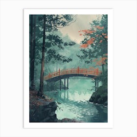 Nikko Japan 7 Retro Illustration Art Print