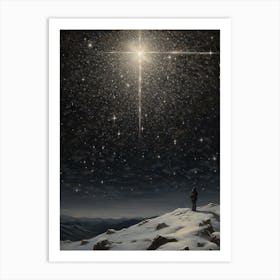 Winter Night Scape 7 Art Print