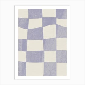 Purple Checkerboard Art Print