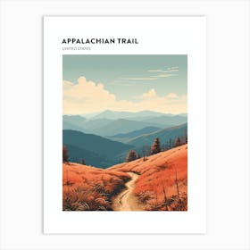 Appalachian Trail Usa 1 Hiking Trail Landscape Poster Art Print