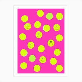 Smiley Face Pattern Art Print