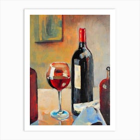 Malbec Oil 1 Painting Cocktail Poster Art Print