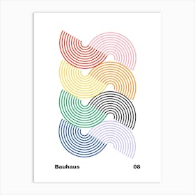 Geometric Bauhaus Poster 8 Art Print
