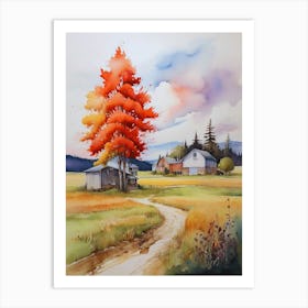 Fall In The Country Art Print