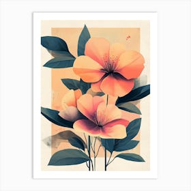 Abstract Floral Painting 14 Art Print