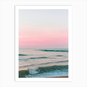 Bethany Beach, Delaware Pink Photography 1 Art Print