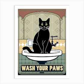 Wash Your Paws 54 Art Print