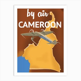 By Air Cameroon Art Print