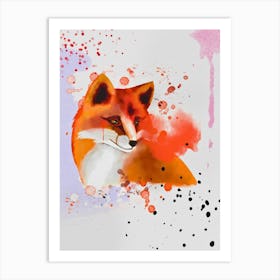 Untamed - Watercolor Fox Portrait Art Print