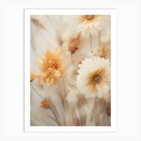 Boho Dried Flowers Gaillardia 1 Art Print