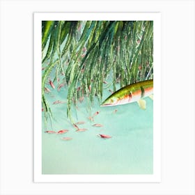 Antarctic Krill Storybook Watercolour Art Print