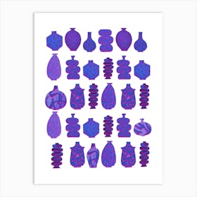 Purple Vases Art Print