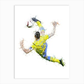 Zlatan Ibrahimovic Bicycle Kick 2 Art Print