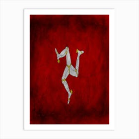 Isle Of Man Flag Texture Art Print