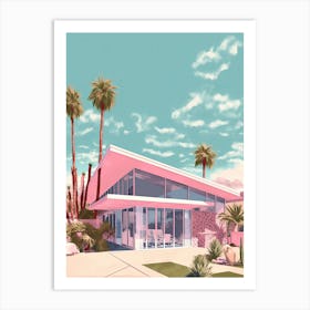 Pink Palm Springs Kitsch 6 Art Print