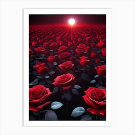 Red Roses 9 Art Print