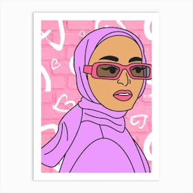 Fresh In A Hijab Art Print