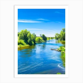 River Current Landscapes Waterscape Photography 1 Art Print