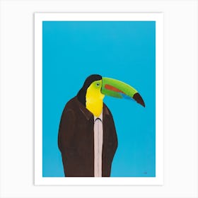 Toucan In Suit Art Print