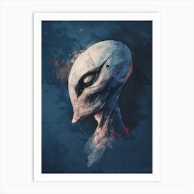 Alien Head 1 Art Print