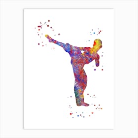 Karate Boy Art Print