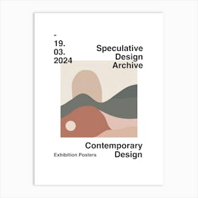 Speculative Design Archive Abstract Poster 04 Art Print