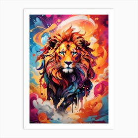 Lion Painting Art Print