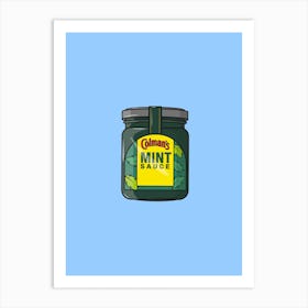 Mint Sauce, Kitchen, Condiment, Art, Cartoon, Wall Print Art Print
