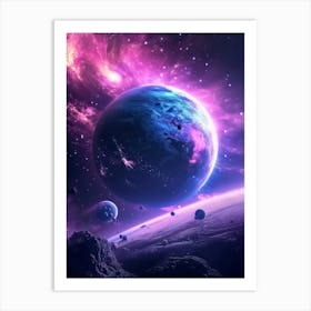 Space Wallpaper 19 Art Print